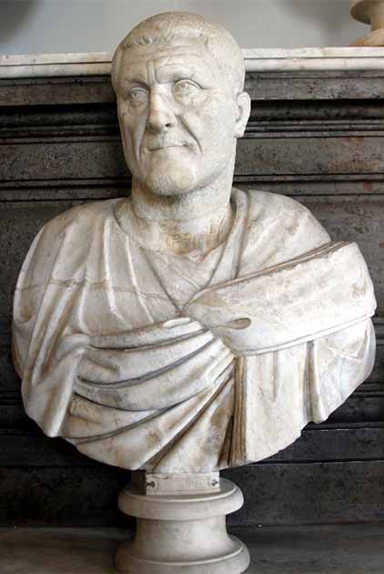 A bust of Emperor Maximinus Thrax (235-238 AD). Although he rose through the military ranks to centurion and finally emperor, he never stepped foot in Rome as emperor (José Luiz Bernardes Ribeiro / CC BY SA 4.0)