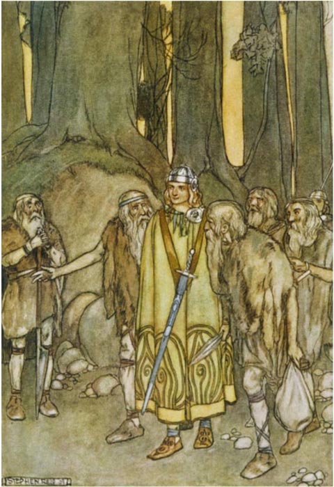 Fionn Mac Cumhaill and the Fianna (public domain)