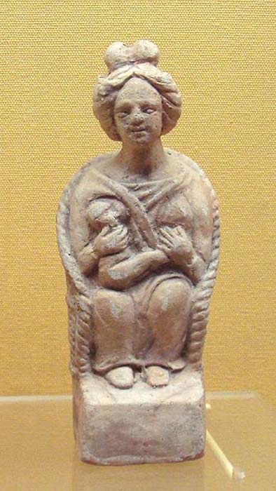 A Gaul mother goddess – a.k.a. a Matrona. National Archaeology Museum, England. (Public Domain)