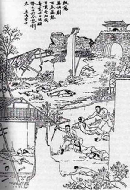 General Ran Min’s genocide of the Wu Hu and Jie peoples in the fourth century was nearly complete (Public Domain)