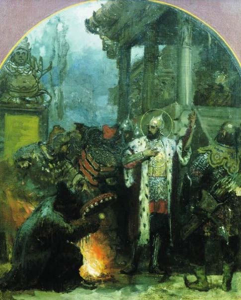 Genrikh Semiradsky, ‘Alexander Nevsky in the Horde’. 1876. The Russian Museum. (Public Domain)