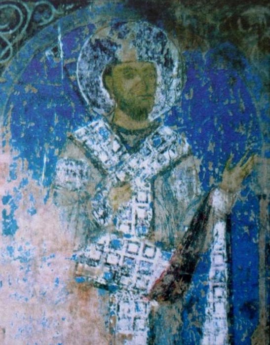 George III (fresco from the Kintsvisi Monastery) 