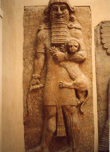Gilgamesh in his lion-strangling mode.
