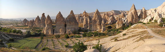 Rock formation known as ‘fairy chimneys’, near Gorëme in Cappadocia