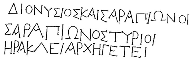 The Greek inscription of the Louvre Cippus 