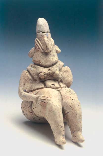 Shaar Hagolan Mother Goddess clay figurine previously found at the site. (CC BY SA 3.0)
