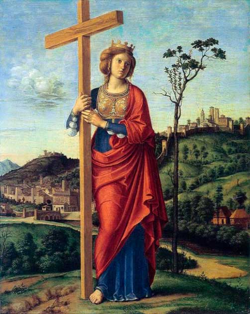 Helena of Constantinople, who supposedly located the remains of the Three Kings, by Cima da Conegliano circa 1495. (Public domain)