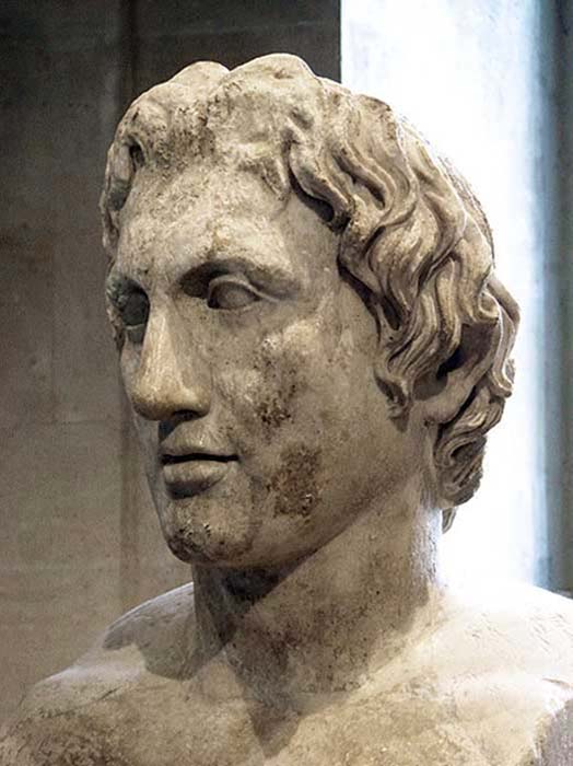 Herma of Alexander (Roman copy of a 330 BC statue by Lysippus).