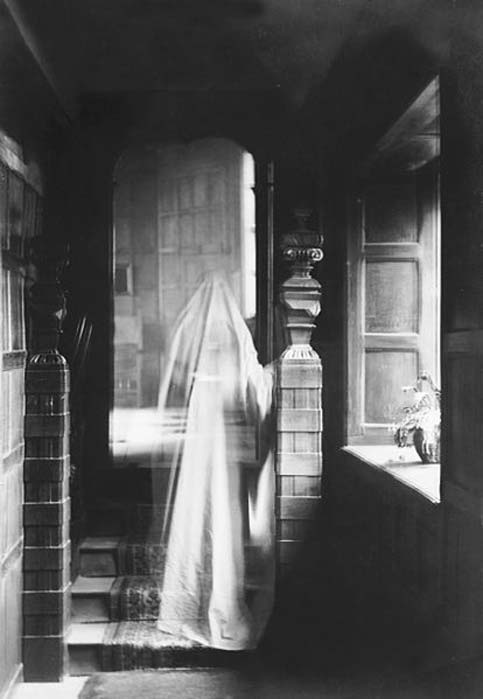 Image of ghost, produced by double exposure. (1899)