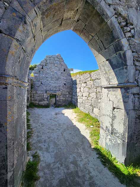 Inside the sunken church of Saint Cavan.  Credit: Ioannis Syrigos