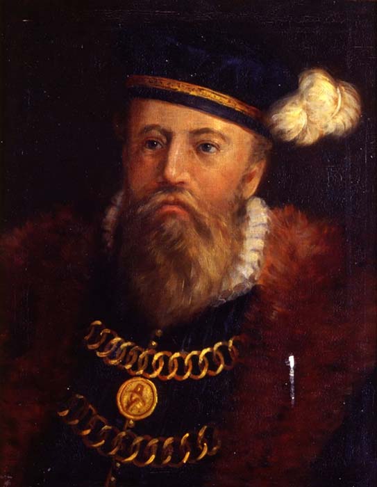 Copy of a miniature portrait of Jacob Bagges.