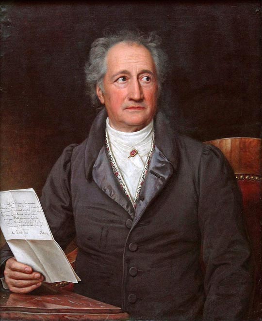 Johann Wolfgang von Goethe (1749-1832).
