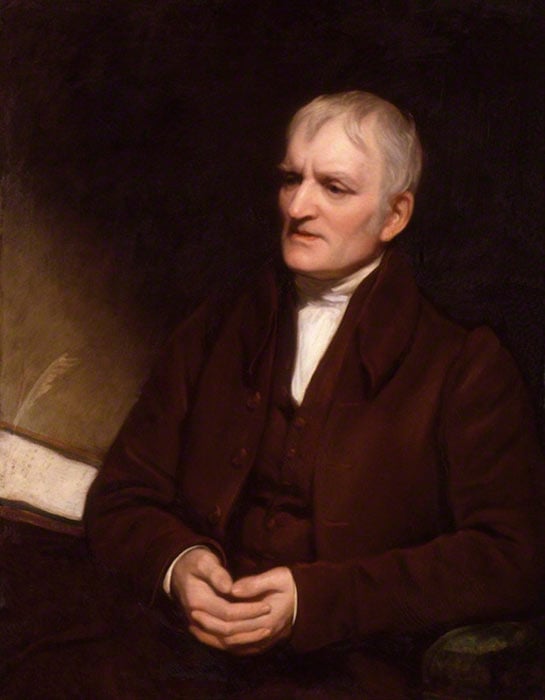 John Dalton más tarde en la vida por Thomas Phillips. (Dominio publico)
