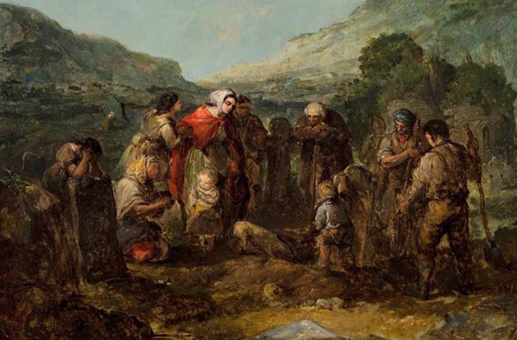 The Village Funeral by Daniel MacDonald (Public Domain)