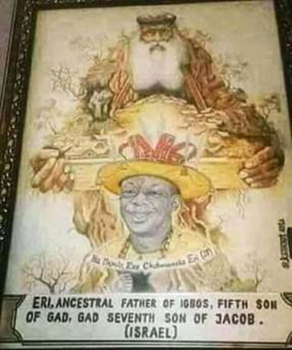 King Eri, ancestral father of the Igbos, fifth son of Gad, seventh son of Jacob, Israel. (Biafra News)