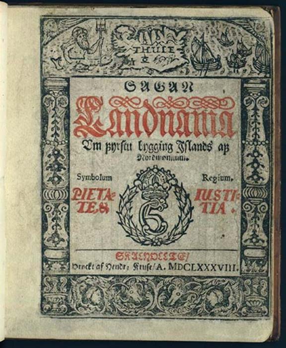 Landnámabók, written in the 13th century, directly discusses a group of outlaws who lived in the cave before the arrival of the Vikings and a story of Thorvald Thordarson traveling to Surtshellir.
