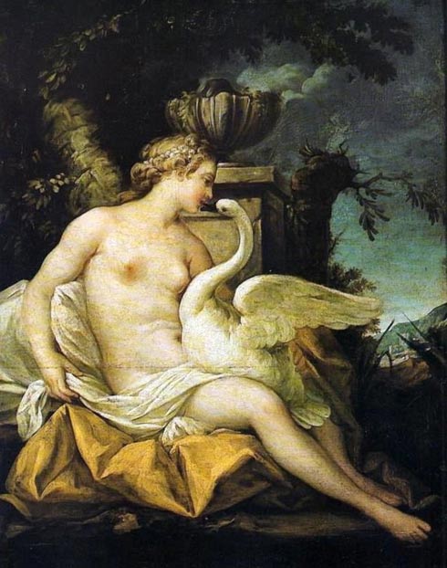 Leda and the Swan. Jean-Baptiste Marie Pierre 