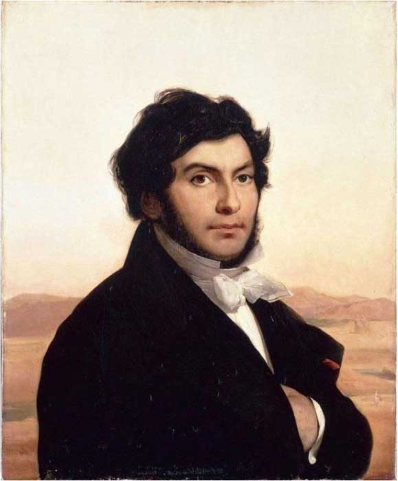 Leon Cogniet’s portrait of Jean-Francois Champollion (Public Domain)