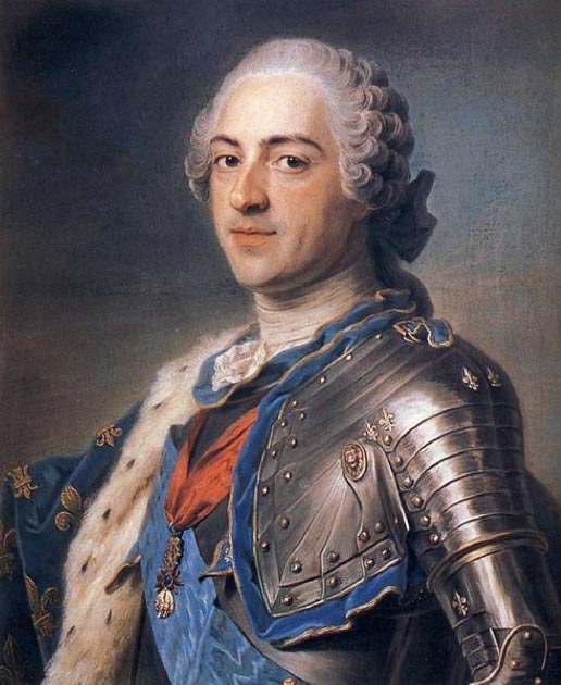 Louis XV by Maurice-Quentin de La Tour (1748) Louvre Museum (Public Domain)