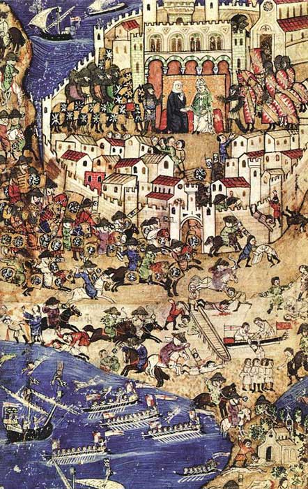 Mamluks attacking at the Fall of Tripoli in 1289. (Public domain)