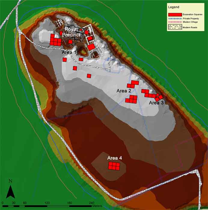 Map of Tell Atchana with excavation squares indicated (data courtesy of Alalakh Excavations Archive.) (PLOS ONE)
