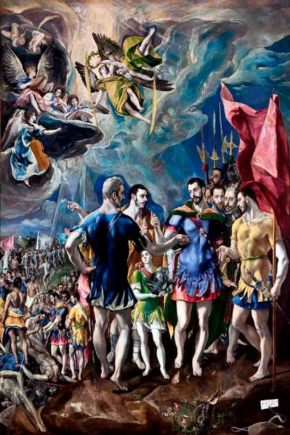 'El martirio de San Mauricio' (1580-1582) de El Greco. (Dominio publico)