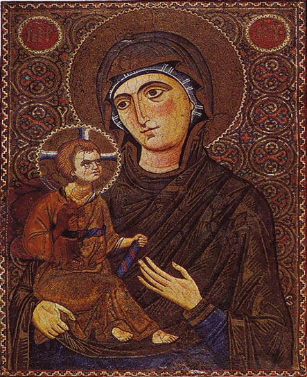 Mary and the Child Icon (13th Century) Saint Catherine's Monastery, Sinai, Egypt (Wikimedia Commons)