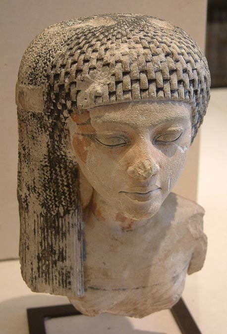 Busto di Meritaten, figlia del faraone Akhenaton.