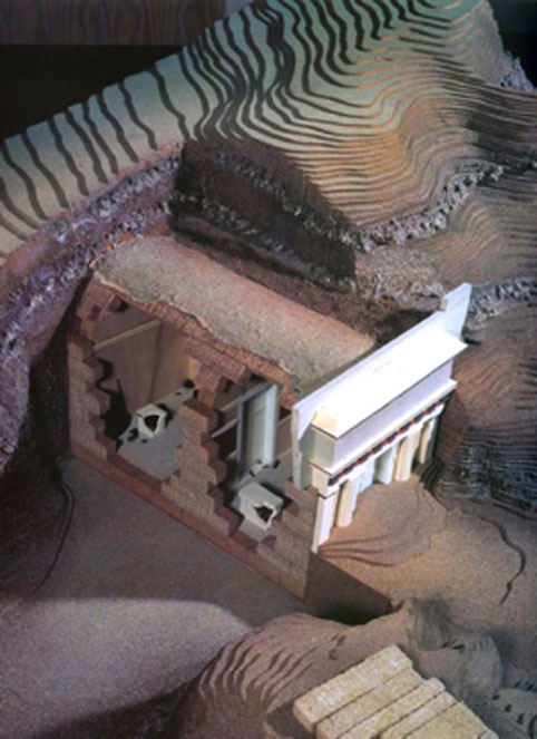 Model of Philip II tomb, ruler of Macedon. (Astaldo~commonswiki / CC BY-SA 3.0)