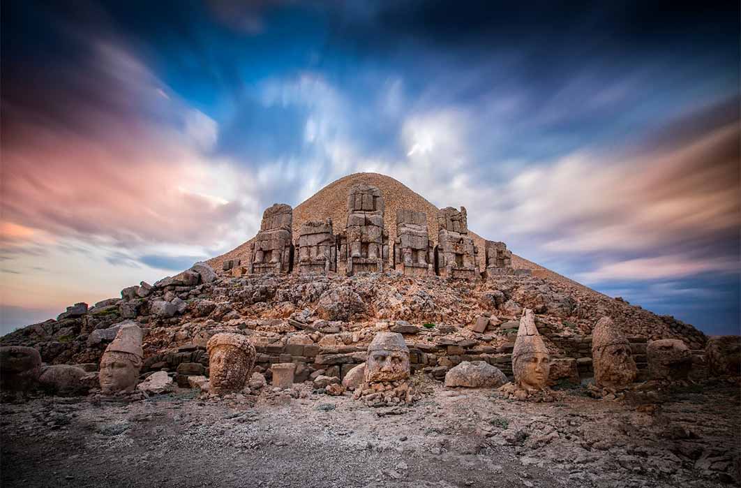 Mount Nemrut, Turkey Located in the city of Adiyaman is a mountain 2,150 meters high. (Samet / Adobe Stock)