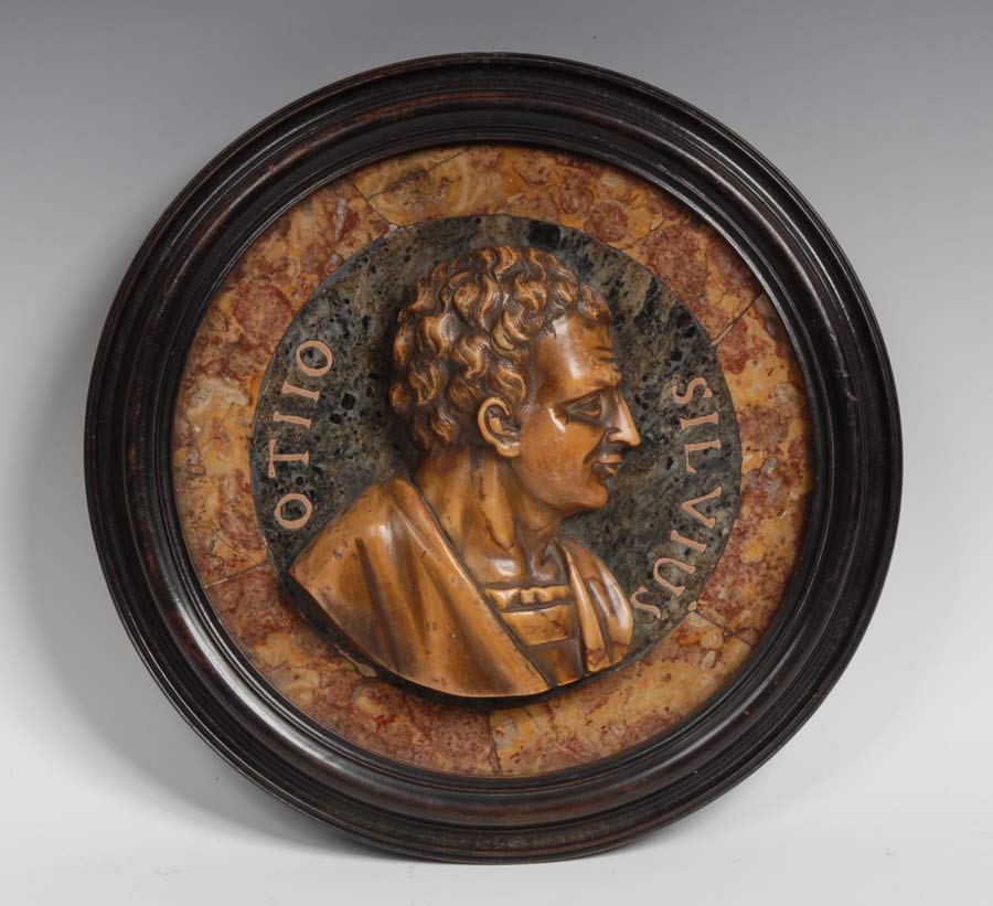 Otho: an eighteenth century grand tour bas relief, with the emperor’s nomen mis-spelt Silvius. [
