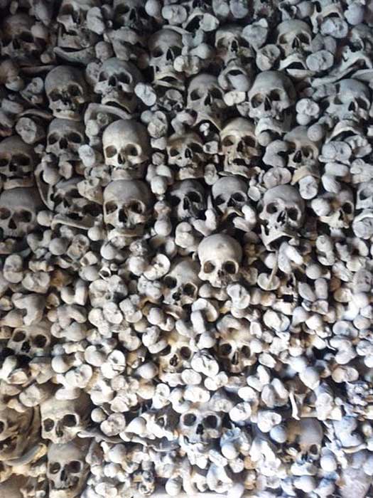 Ossuary in Wamba (Valladolid, Spain).
