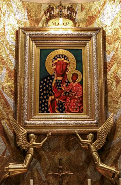 ‘Our Lady of Czestochowa’, A replica of the icon of Our Lady of Czestochowa, in the Polish chapel in the Basilica of the National Shrine of the Immaculate Conception, Washington DC. (CC BY-NC-ND 2.0)