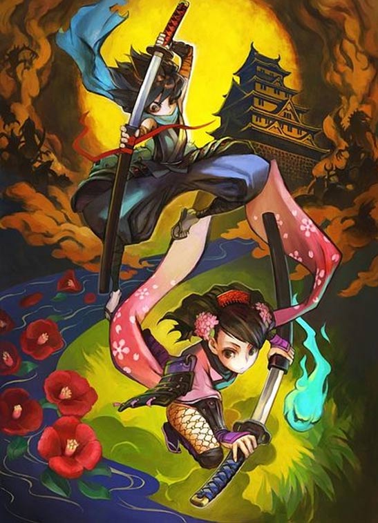 Promotional art for Playstation game 'Muramasa: The Demon Blade'