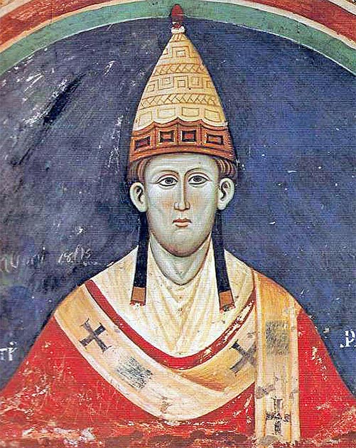 Portrait of Pope Innocent III who liberated Llywelyn and excommunicated King John of England. (Public domain)