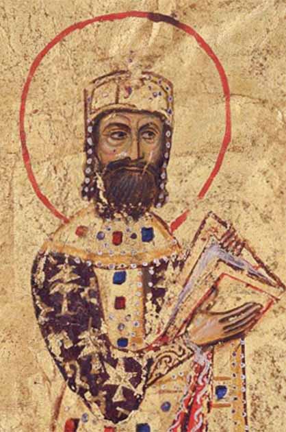 Ritratto dell'imperatore bizantino Alessio I Comneno (dominio pubblico)