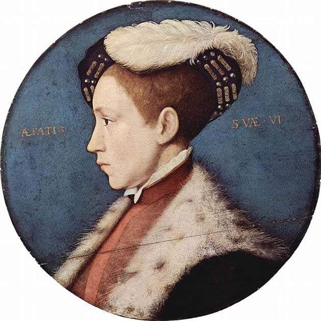 Portrait of Edward VI of England son of one of the most famous Tudors, Henry VIII. (Public domain)