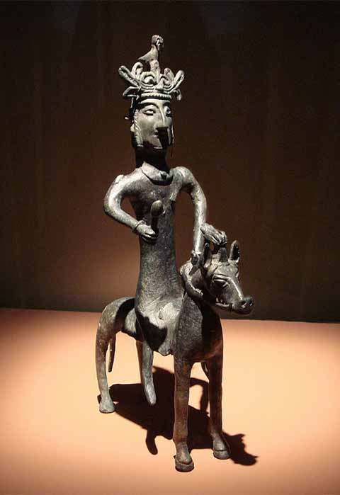 Possible Sogdian King Devashtish, executed in the autumn of 722. National Museum of Antiquities of Tajikista (CC BY-SA 2.0)