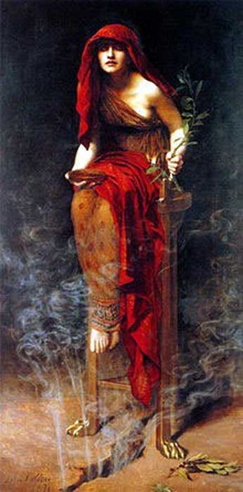 “Priestess of Delphi”, by John Collier. 