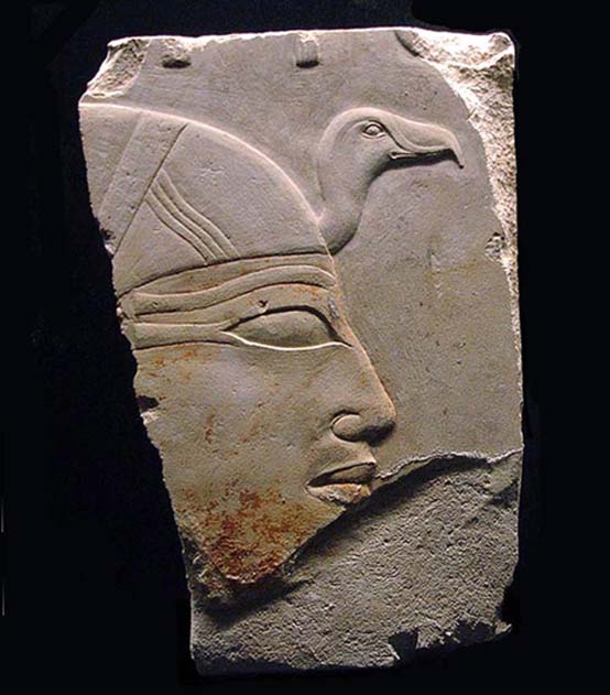 Profile of Ankhnespepy II from her funerary temple. 