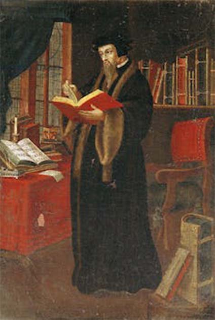 Protestan reformcu John Calvin 'ilahi emir'e inanıyordu. (Konuşma)