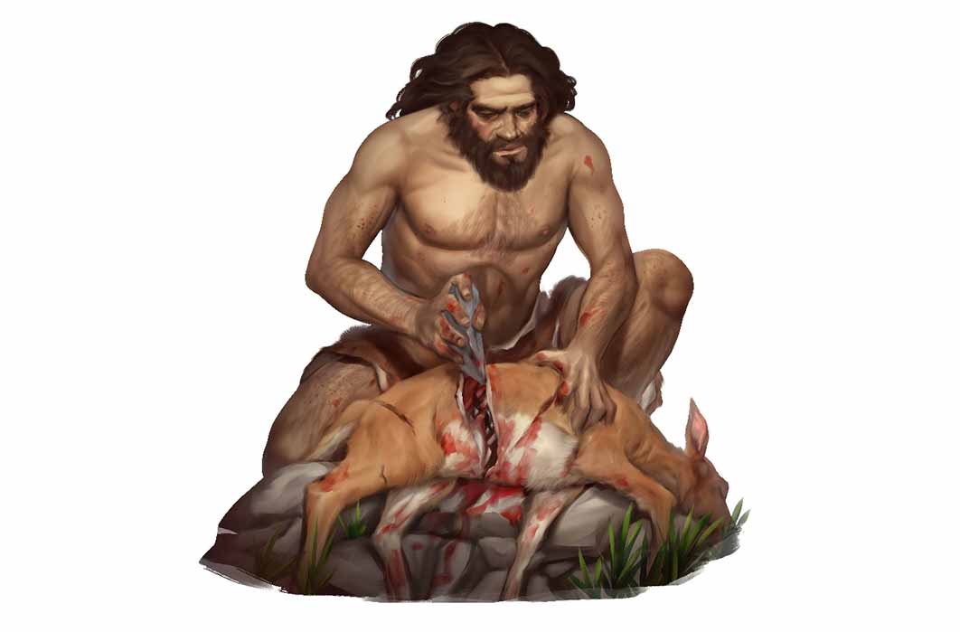 The Qesem Cave people severed the metapodial (the bone that connects the hoof to the leg) of a fallow deer and then wrapped it immediately in skin as its marrow could be preserved as an ample source of food for at least nine weeks. (Roni /Adobe Stock)