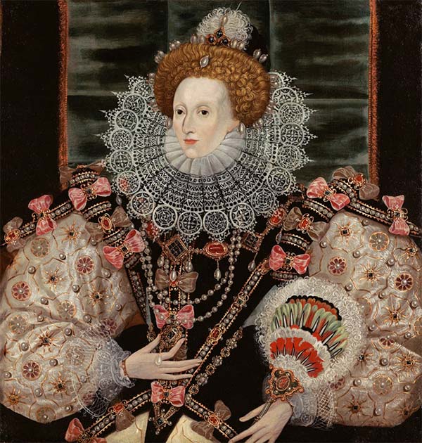 Queen Elizabeth I, by George Gower. (Public domain)