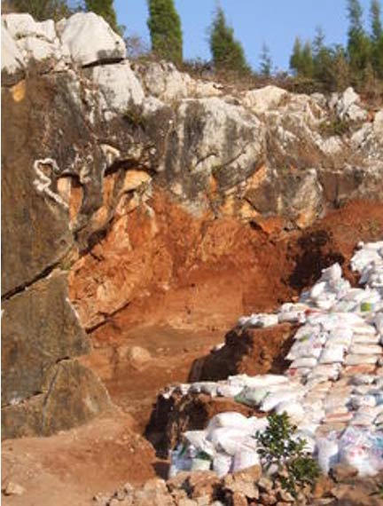 The Red Deer Cave (Maludong) during research in 2008.