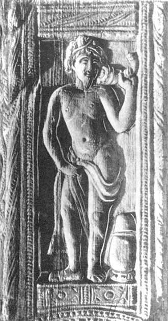 A relief of the Greek God Dionysus dating to the3rd century AD found at the Nagarjunakonda Dionysus Palace site. (A. H. Longhurst / Public domain)