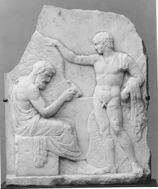 Relief of Daedalus and the Story of Icarus. (Public domain)