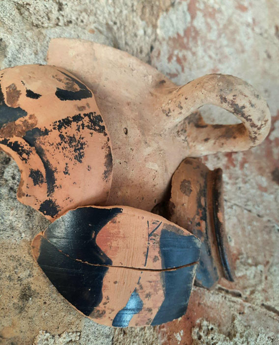 Remains of 4th-century Greek pottery found at the Hvar, Croatia dig site. (Private archive / Free Dalmatia)