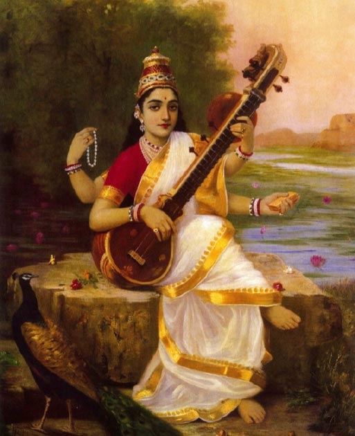 Saraswati, goddess of knowledge, music, art, speech, wisdom, and learning. (Praveenp / Public Domain)