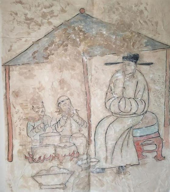 Scene showing the daily life of the nomadic Khitans. (CFTV)