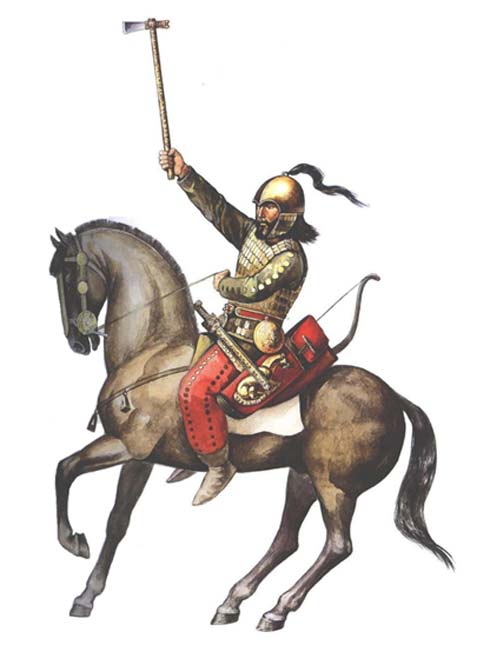 Scythian warrior with gorytos and other equipment. (CC BY 3.0)